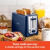 image:imagebella 2 Slice Toaster Extra Wide Slots amp Removable Crumb Tray BlackBlue