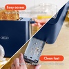 image:imagebella 2 Slice Toaster Extra Wide Slots amp Removable Crumb Tray BlackBlue