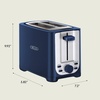 image:imagebella 2 Slice Toaster Extra Wide Slots amp Removable Crumb Tray BlackBlue