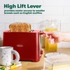 image:imagebella 2 Slice Toaster Extra Wide Slots amp Removable Crumb Tray BlackRed