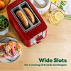 image:imagebella 2 Slice Toaster Extra Wide Slots amp Removable Crumb Tray BlackRed