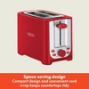 image:imagebella 2 Slice Toaster Extra Wide Slots amp Removable Crumb Tray BlackRed