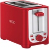 image:imagebella 2 Slice Toaster Extra Wide Slots amp Removable Crumb Tray BlackRed
