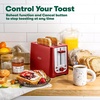 image:imagebella 2 Slice Toaster Extra Wide Slots amp Removable Crumb Tray BlackRed