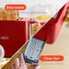 image:imagebella 2 Slice Toaster Extra Wide Slots amp Removable Crumb Tray BlackRed