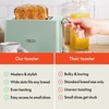 image:imagebella 2 Slice Toaster Extra Wide Slots amp Removable Crumb Tray BlackSage