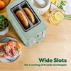 image:imagebella 2 Slice Toaster Extra Wide Slots amp Removable Crumb Tray BlackSage