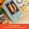 image:imagebella 2 Slice Toaster Extra Wide Slots amp Removable Crumb Tray BlackSage