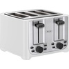 image:imagebella 2 Slice Toaster Extra Wide Slots amp Removable Crumb Tray BlackWhite