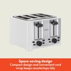 image:imagebella 2 Slice Toaster Extra Wide Slots amp Removable Crumb Tray BlackWhite
