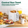 image:imagebella 2 Slice Toaster Extra Wide Slots amp Removable Crumb Tray BlackWhite