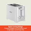 image:imagebella 2 Slice Toaster Extra Wide Slots amp Removable Crumb Tray BlackWhite