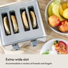 image:imagebella 2 Slice Toaster Wide Slots Stainless SteelBlackStainless Steel