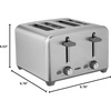 image:imagebella 2 Slice Toaster Wide Slots Stainless SteelBlackStainless Steel
