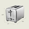 image:imagebella 2 Slice Toaster Wide Slots Stainless SteelBlackStainless Steel