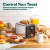 image:imagebella 2 Slice Toaster Wide Slots Stainless SteelBlackStainless Steel and Black