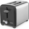 image:imagebella 2 Slice Toaster Wide Slots Stainless SteelBlackStainless Steel and Black