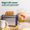 image:imagebella 2 Slice Toaster Wide Slots Stainless SteelBlackStainless Steel and Navy