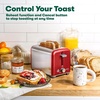 image:imagebella 2 Slice Toaster Wide Slots Stainless SteelBlackStainless Steel and Red