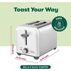 image:imagebella 2 Slice Toaster Wide Slots Stainless SteelBlackStainless Steel and White