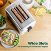 image:imagebella 2 Slice Toaster Wide Slots Stainless SteelBlackStainless Steel and White