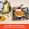 image:imagebella 21 Piece Kitchen Set with EverGood Ceramic Nonstick Coating Dishwasher amp Oven Safe All Stovetops Compatible Tempered Glass Lids amp Cool Touch Handles BlackOatmilk