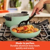 image:imagebella 21 Piece Kitchen Set with EverGood Ceramic Nonstick Coating Dishwasher amp Oven Safe All Stovetops Compatible Tempered Glass Lids amp Cool Touch Handles SeaglassSeaglass
