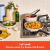 image:imagebella 21 Piece Kitchen Set with EverGood Ceramic Nonstick Coating Dishwasher amp Oven Safe All Stovetops Compatible Tempered Glass Lids amp Cool Touch Handles BlackOatmilk