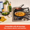 image:imagebella 21 Piece Kitchen Set with EverGood Ceramic Nonstick Coating Dishwasher amp Oven Safe All Stovetops Compatible Tempered Glass Lids amp Cool Touch Handles BlackBlack