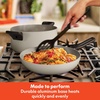 image:imagebella 21 Piece Kitchen Set with EverGood Ceramic Nonstick Coating Dishwasher amp Oven Safe All Stovetops Compatible Tempered Glass Lids amp Cool Touch Handles BlackOatmilk