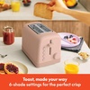 image:imagebella 2Slice Toaster with Extra Wide Slots and 6Shade Control PlumBlossom