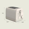 image:imagebella 2Slice Toaster with Extra Wide Slots and 6Shade Control PlumOatmilk