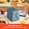 image:imagebella 2Slice Toaster with Extra Wide Slots and 6Shade Control PlumSurf