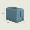 image:imagebella 2Slice Toaster with Extra Wide Slots and 6Shade Control PlumSurf
