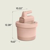 image:imagebella 35 Qt Hand amp Stand Mixer 2 in 1 Electric Mixer with Bowl OatmilkBlossom