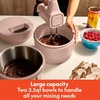 image:imagebella 35 Qt Hand amp Stand Mixer 2 in 1 Electric Mixer with Bowl OatmilkBlossom