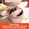 image:imagebella 35 Qt Hand amp Stand Mixer 2 in 1 Electric Mixer with Bowl OatmilkBlossom