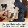image:imagebella 35 Qt Hand amp Stand Mixer 2 in 1 Electric Mixer with Bowl OatmilkDenim