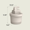 image:imagebella 35 Qt Hand amp Stand Mixer 2 in 1 Electric Mixer with Bowl OatmilkOatmilk