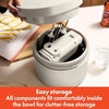 image:imagebella 35 Qt Hand amp Stand Mixer 2 in 1 Electric Mixer with Bowl OatmilkOatmilk