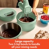 image:imagebella 35 Qt Hand amp Stand Mixer 2 in 1 Electric Mixer with Bowl OatmilkSeaglass