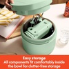image:imagebella 35 Qt Hand amp Stand Mixer 2 in 1 Electric Mixer with Bowl OatmilkSeaglass