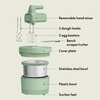 image:imagebella 35 Qt Hand amp Stand Mixer 2 in 1 Electric Mixer with Bowl OatmilkSeaglass