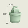 image:imagebella 35 Qt Hand amp Stand Mixer 2 in 1 Electric Mixer with Bowl OatmilkSeaglass