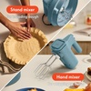 image:imagebella 35 Qt Hand amp Stand Mixer 2 in 1 Electric Mixer with Bowl OatmilkSurf