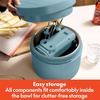 image:imagebella 35 Qt Hand amp Stand Mixer 2 in 1 Electric Mixer with Bowl OatmilkSurf