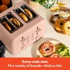 image:imagebella 4Slice Toaster with Extra Wide Slots OatmilkBlossom