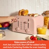 image:imagebella 4Slice Toaster with Extra Wide Slots OatmilkBlossom