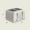 image:imagebella 4Slice Toaster with Extra Wide Slots OatmilkOatmilk