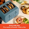 image:imagebella 4Slice Toaster with Extra Wide Slots OatmilkSurf